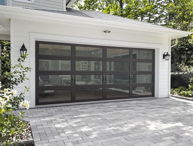 Ellington Garage Door Repair design specialist presenting custom garage door options to Ellington homeowner