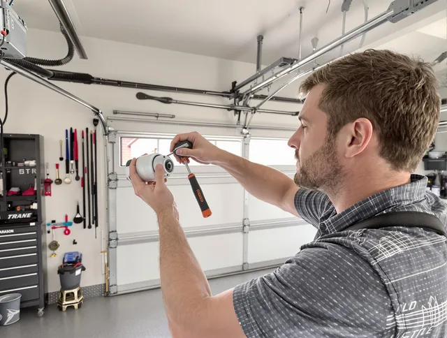 Garage door opener repair service by Ellington Garage Door Repair in Ellington