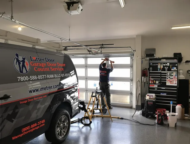 Ellington Garage Door Repair team performing same-day garage door repair in Ellington