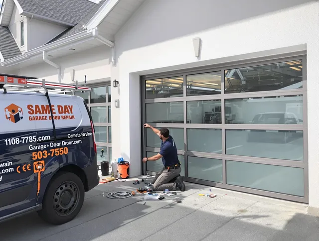 Same-day garage door repair service by Ellington Garage Door Repair in Ellington