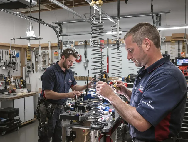 Garage door spring repair service by Ellington Garage Door Repair in Ellington